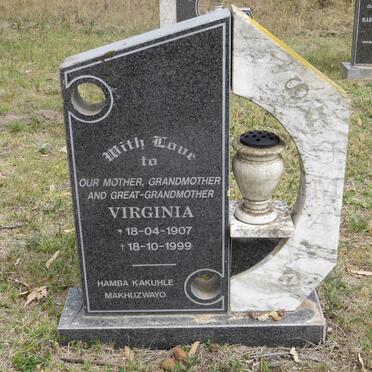 SHUMANE Virginia 1907-1999