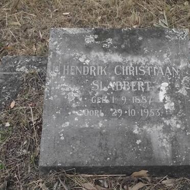 SLABBERT Hendrik Christiaan 1887-1953