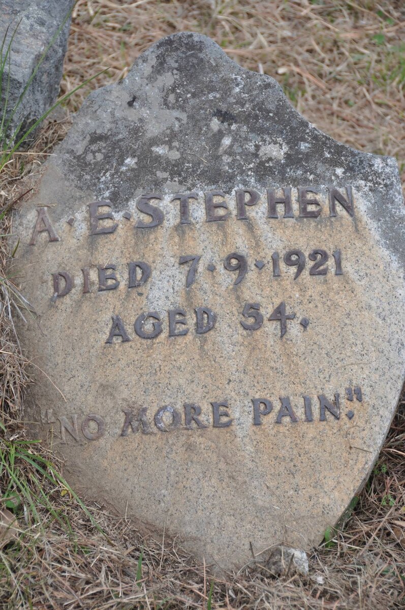STEPHEN A.E. -1921