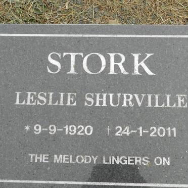 STORK Leslie Shurville 1920-2011