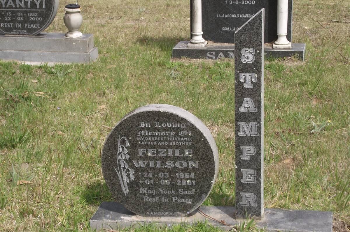 STAMPER Fezile Wilson 1954-2001