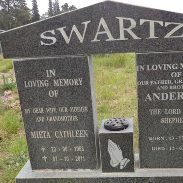 SWARTZ Mieta Cathleen 1953-2011 :: SWARTZ Anderson 1972-2012