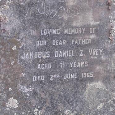 VREY Jakobus Daniel Z. -1965