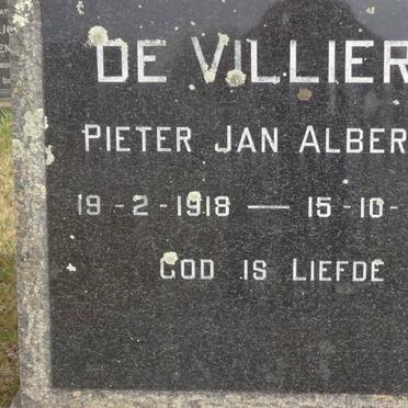 VILLIERS Pieter Jan Albertus, de 1918-1980