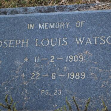 WATSON Joseph Louis 1909-1989