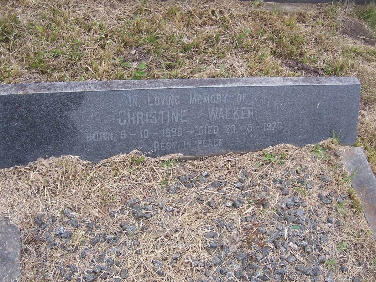 WALKER Christine 1898-1973