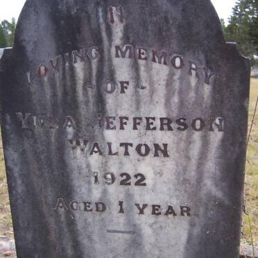 WALTON Yula Jefferson -1922 