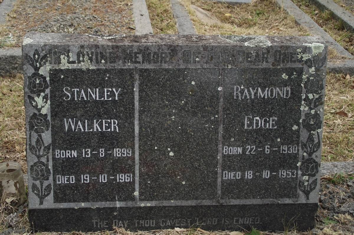 WALKER Stanley 1899-1961 :: EDGE Raymond 1930-1953