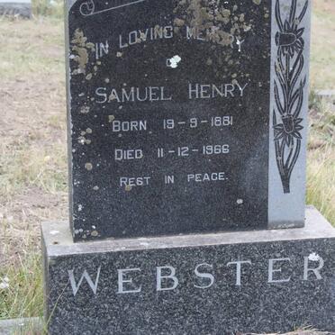 WEBSTER Samuel Henry 1881-1966