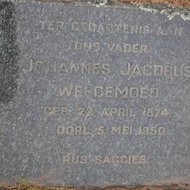 WELGEMOED Johannes Jacobus 1874-1950