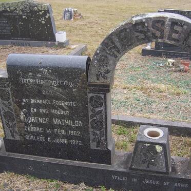 WESSELS Mattheus Johannes 1902-1976 &amp; Florence Mathilda 1902-1973