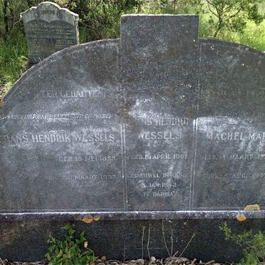 WESSELS Frans Hendrik 1855-1933 &amp; Machel Maria 1871-1947 :: WESSELS Frans Hendrik 1907-1942