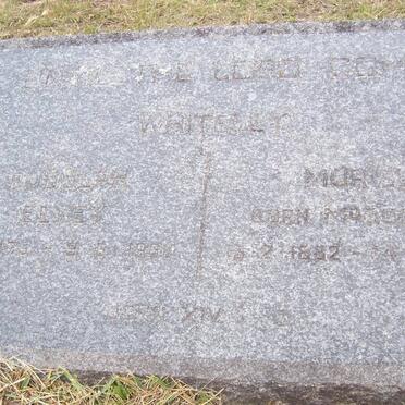 WHITELEY Rudolph Elvey 1875-196? &amp; Muriel McDONALD 1882-196?