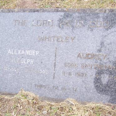 WHITELEY Alexander Rudolph 190?-2002 &amp; Audrey SMITHEMAN 1907-195?