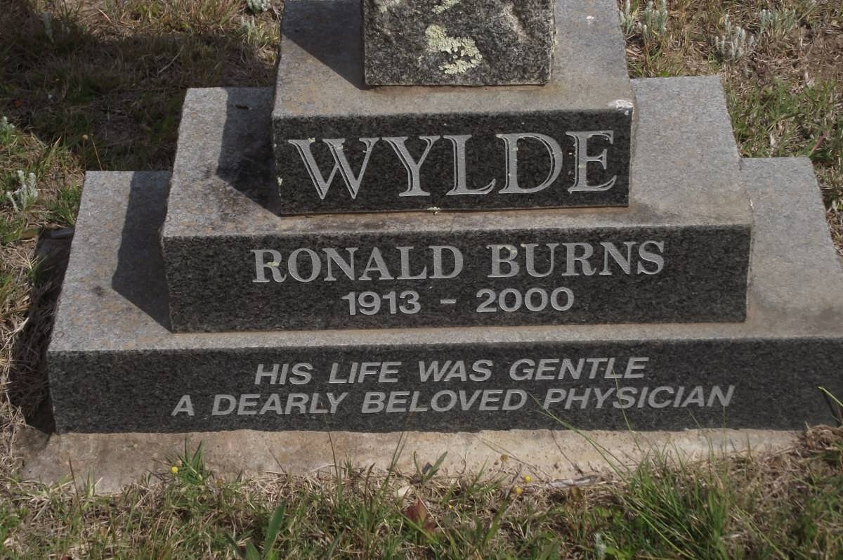 WYLDE Ronald Burns 1913-2000