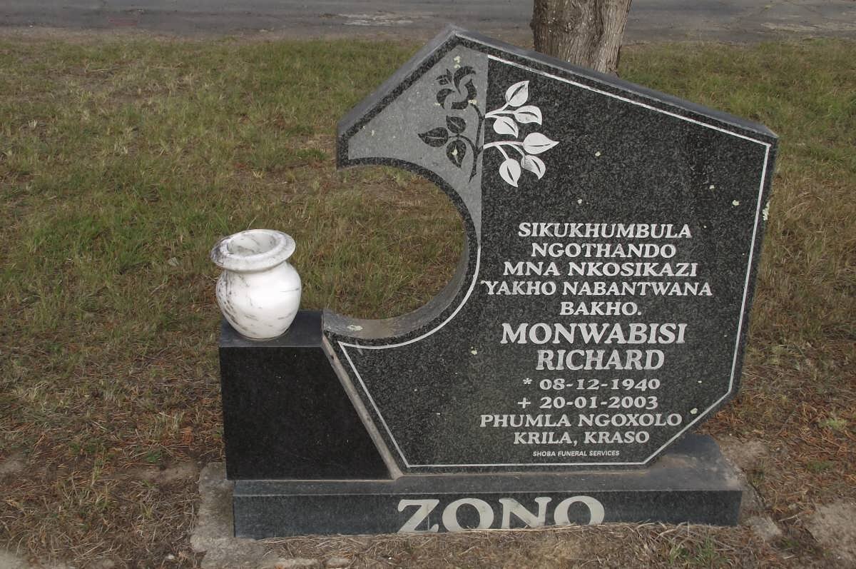 ZONO Monwabisi Richard 1940-2003