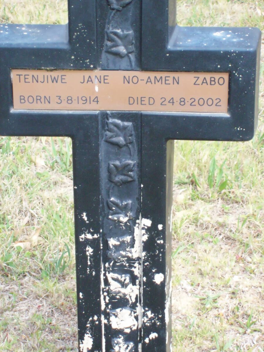 ZABO Tenjiwe Jane No-Amen 1914-2002