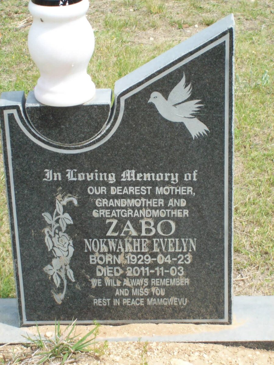 ZABO Nokwakhe Evelyn 1929-2011