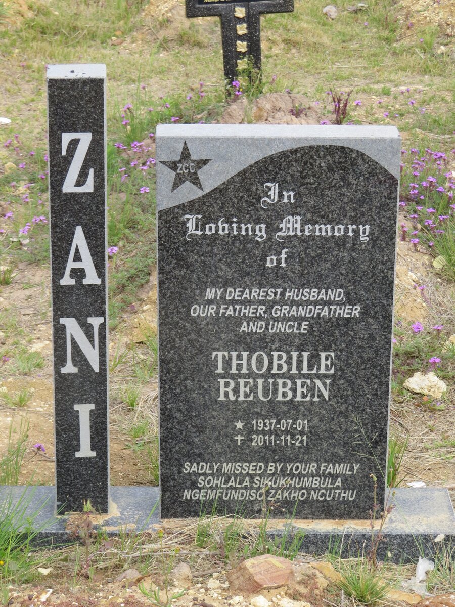 ZANI Thobile Reuben 1937-2011