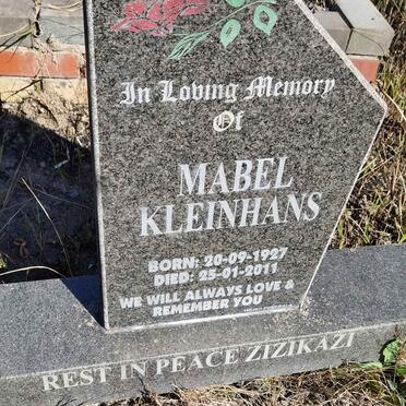 KLEINHANS Mabel 1927-2011