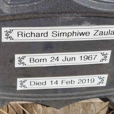 ZAULA Richard Simphiwe 1967-2019