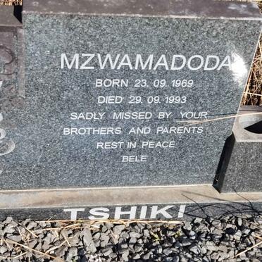 TSHIKI Mzwamadoda 1969-1993