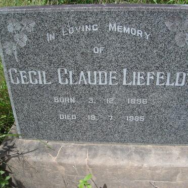 LIEFELDT Cecil Claude 1896-1985