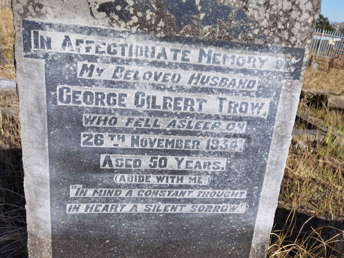 TROW George Gilbert -1934