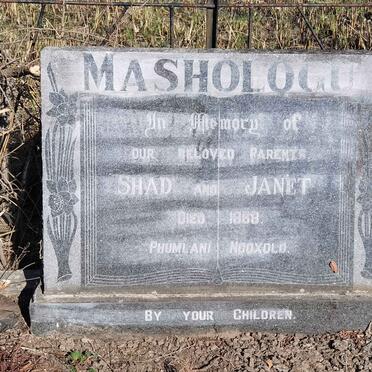 MASHOLOGU Shad -1968 &amp; Janet -1968