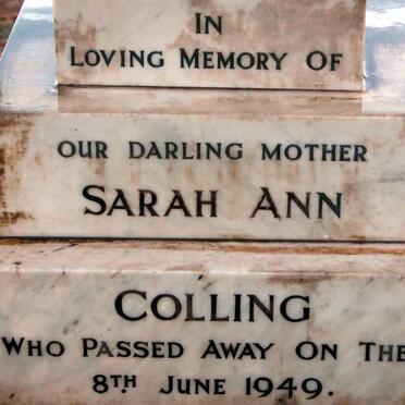 COLLING Sarah Ann -1949