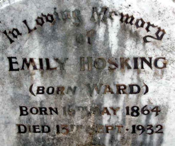 HOSKING Emily nee WARD 1864-1932