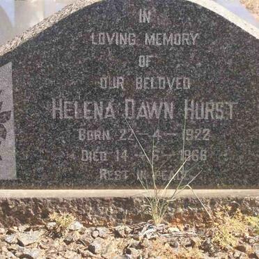 HURST Helena Dawn 1922-1966