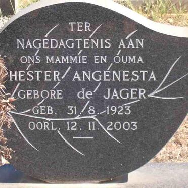 MEYER Hester Angenesta nee DE JAGER 1923-2003