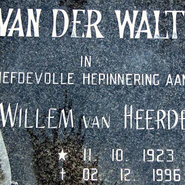 WALT Willem van Heerden, van der 1923-1996