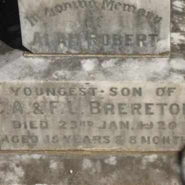 BRERETON Alan Robert -1920