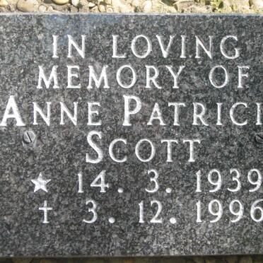 SCOTT Anne Patricia 1939-1996
