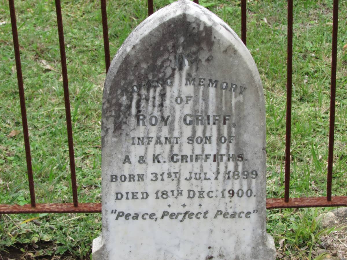 GRIFFITHS Roy Griff 1899-1900