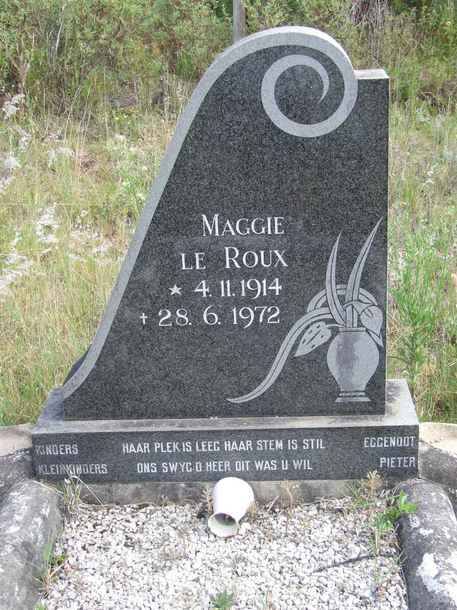 ROUX Maggie, le 1914-1972