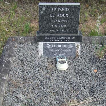 ROUX S.P., le 1909-1981 &amp; Maria Elizabeth 1920-2010