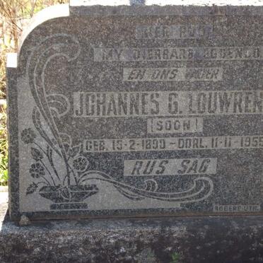 LOUWRENS Johannes G. 1890-1955