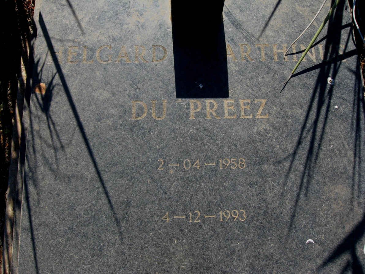 PREEZ Helgard Marthinus, du 1958-1993