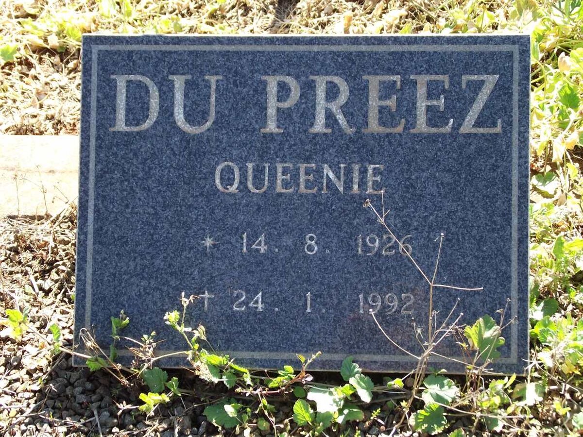 PREEZ Queenie, du 1926-1992