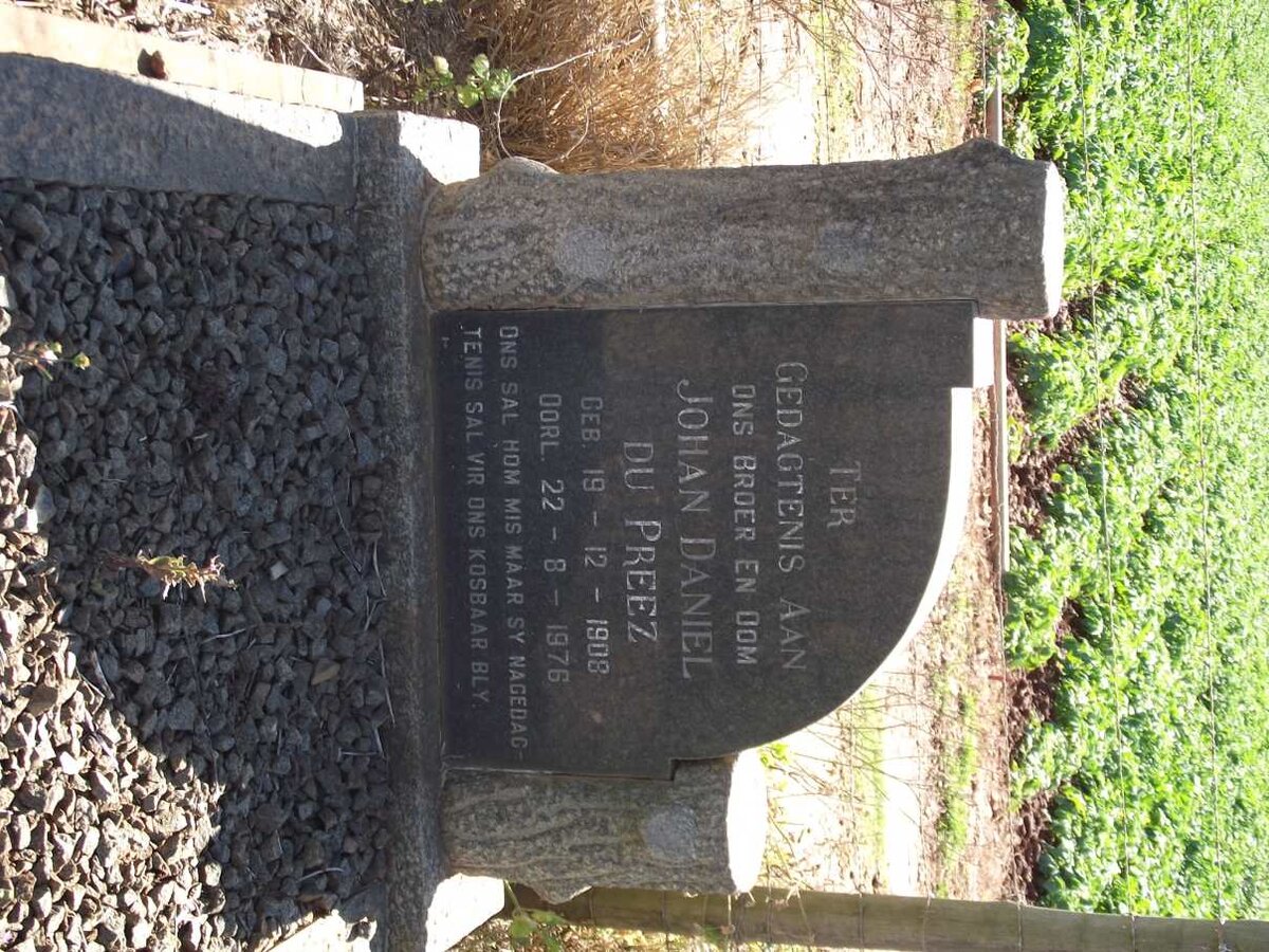 PREEZ Johan Daniel, du 1908-1976