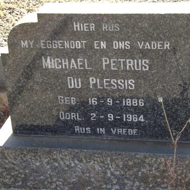 PLESSIS Michael Petrus, du 1886-1964