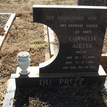 PREEZ Cornelia Aletta, du 1898-1980