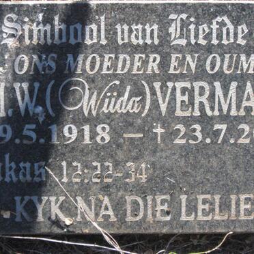 VERMAAK S.M.W. 1918-2000
