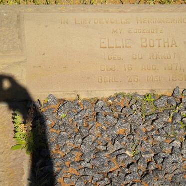 BOTHA Ellie nee DU RANDT 1871-1951