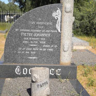 COETZEE Pieter Johannes 1910-1956 &amp; Johanna H.C. JORDAAN 1908-1985