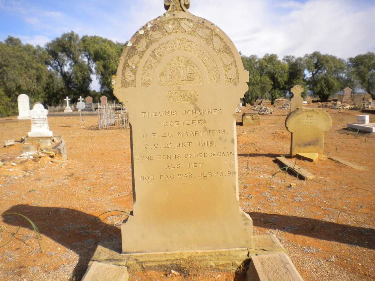 COETZER Theunis Johannes 1885-1918