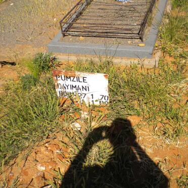 DAYIMANI Pumzile 1970-2002